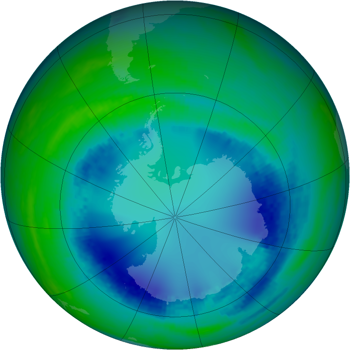 Ozone Map 2003-08-12